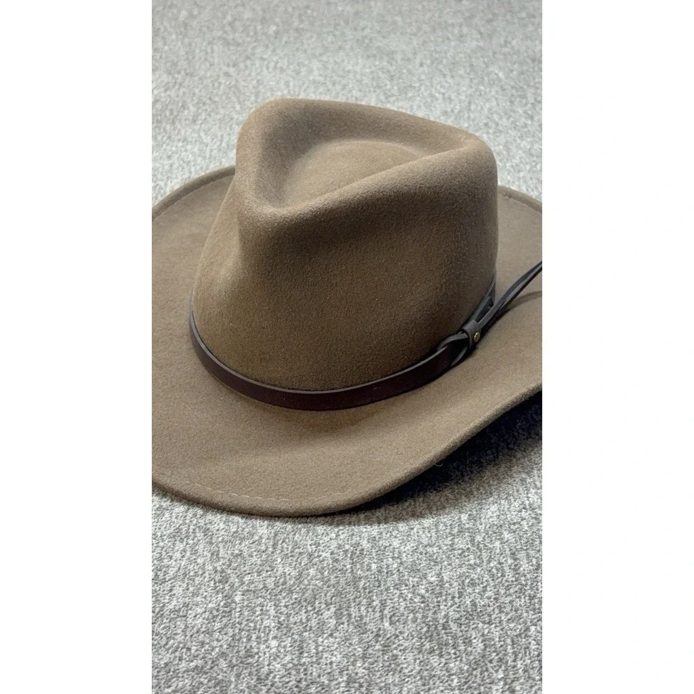 Vintage Dorfman Pacific DPC Wool Felt Western Aussie Outback Hat Mens S/M‎ Brown